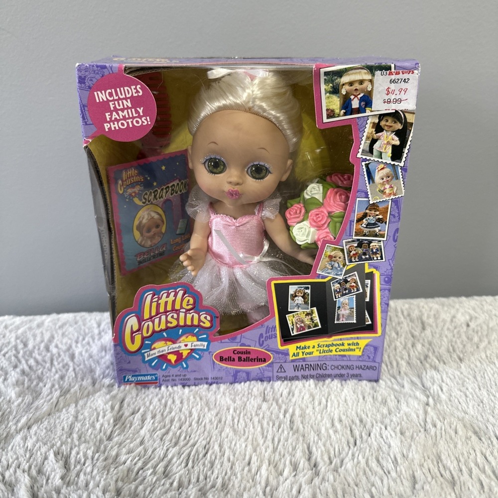 Vintage NOS Little Cousins Doll "Bella Ballerina" By Playmates Collectible 2002‎